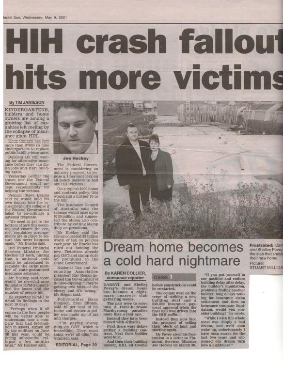 97-HIH Crash Fallout Hits more Victims